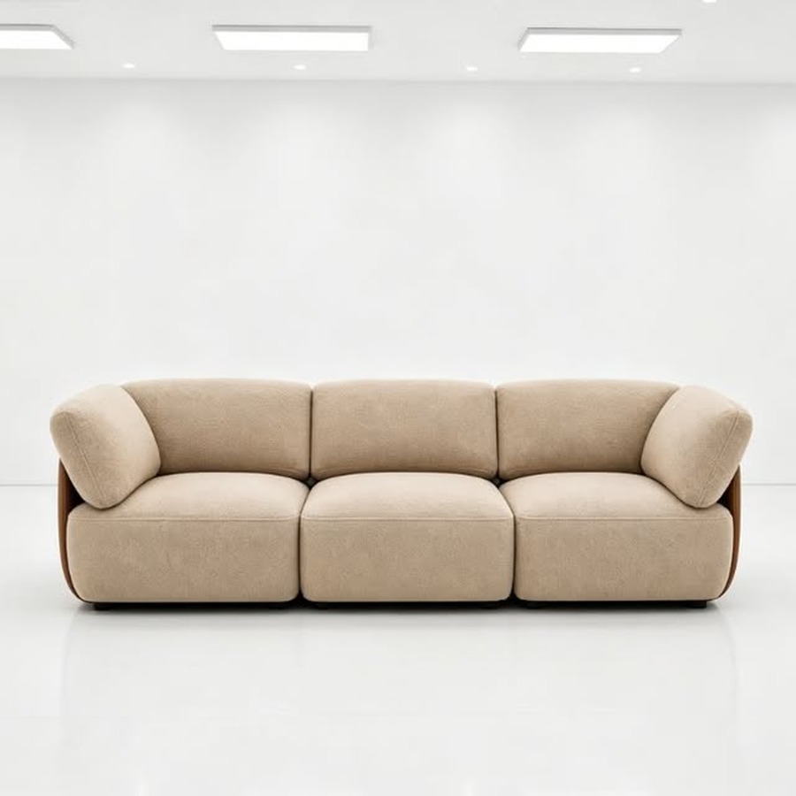 Beige Teddy Modular Sofa