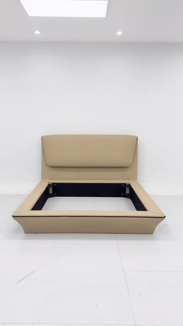 Ivory Rounded-Panel Bed