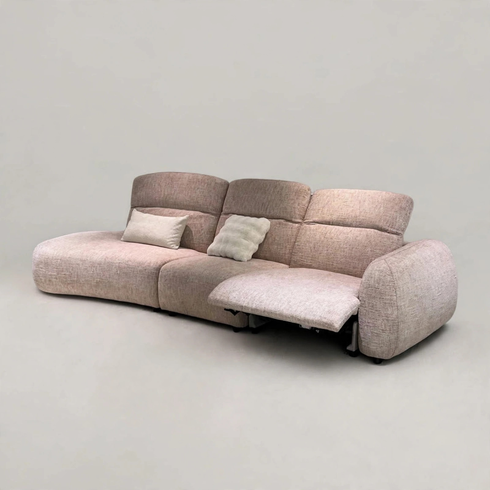 Dusty Pink Recliner Sofa